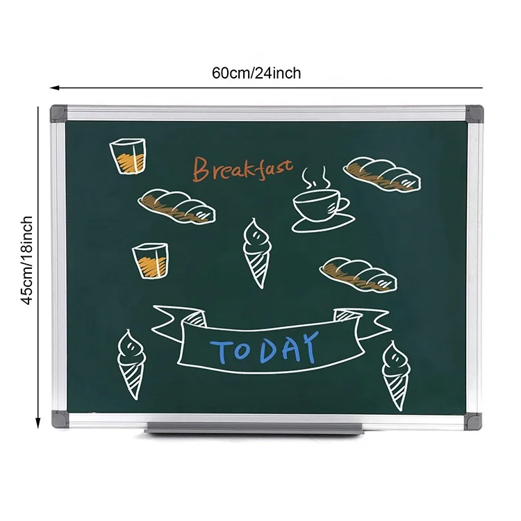 Standard size classroom chalkboard blackboard school aluminium frame magnetic writing green chalk board black board