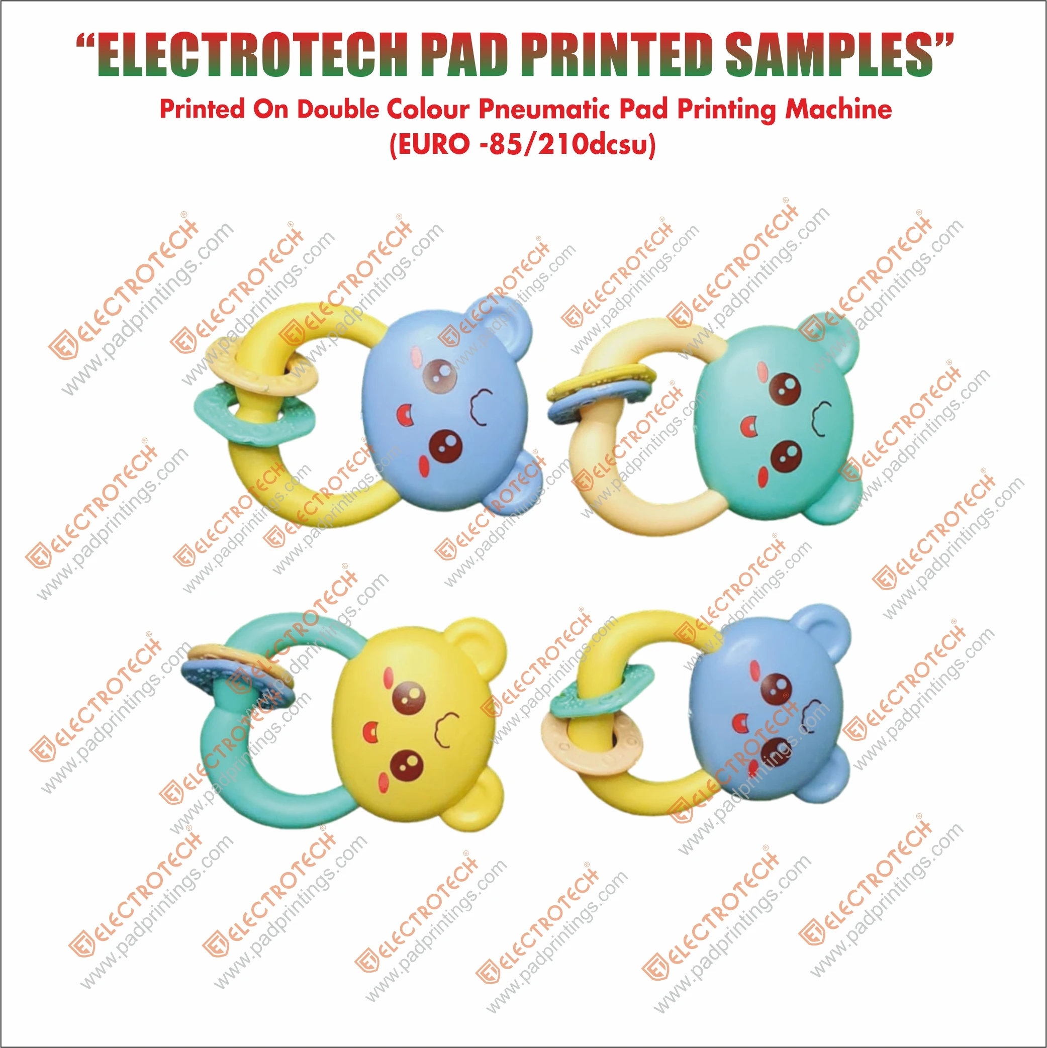 New Double Color Pneumatic Pad Printing Machine Household & Electronic Items 2-Color Sealed Ink Cup Printer PLC Core Components