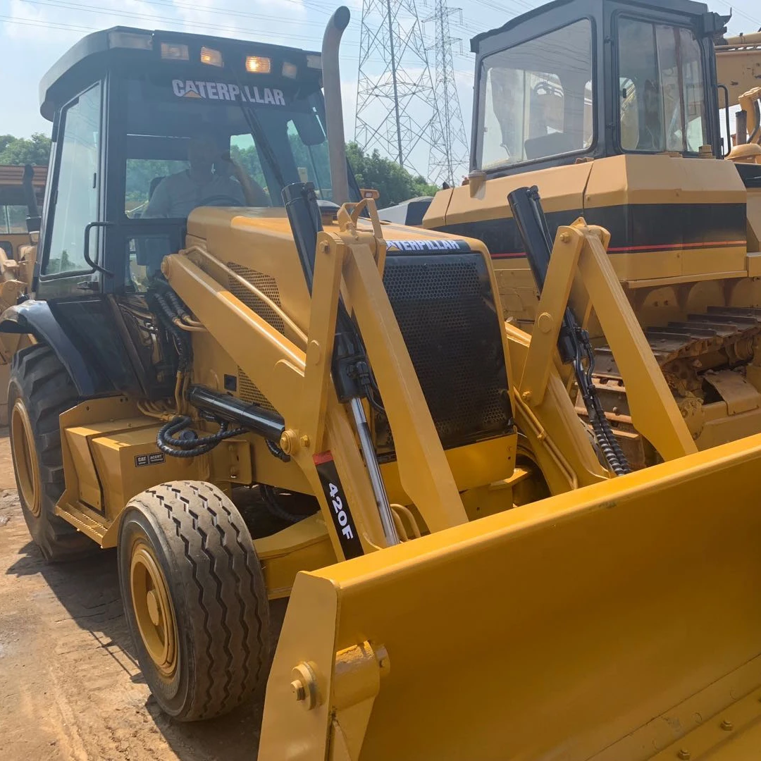 Second hand CAT 420F 90% new nice quality Used backhoe loader excavator 416e 420 cheap in Shanghai