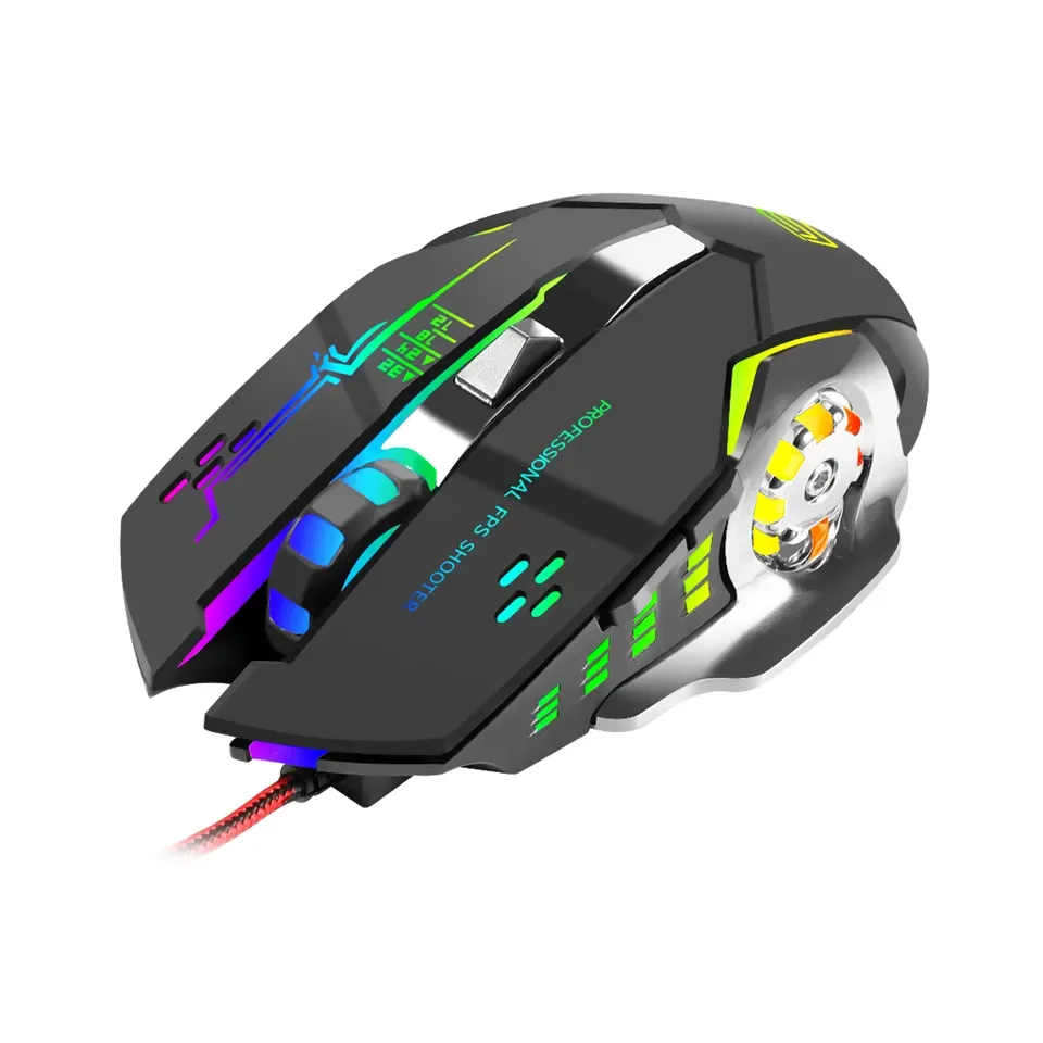 Bajeal G8 usb wired Gaming mouse 7D high DPI game mice RGB colorful l Gaming Mouse for gamer computer