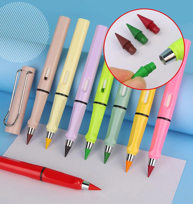 NP060  Colored Pencils 12 Color Plastic Pencils Environmentally Friendly And Durable Colored Pencils With Eraser