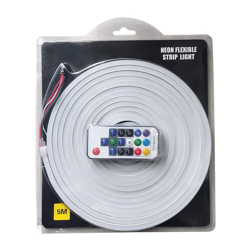 WS2811 RGB IC Пиксельная неоновая Светодиодная лента 12 в 6 х12 мм Гибкая из силикагеля цвета мечты