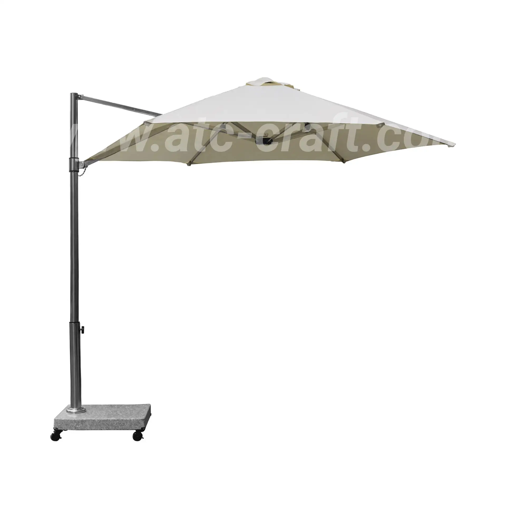 Outdoor Stable Stainless Steel Patio Umbrellas & Bases Eccentric Parasol Coffee Restaurant Beach Swimming Pool-Outdoor Furniture