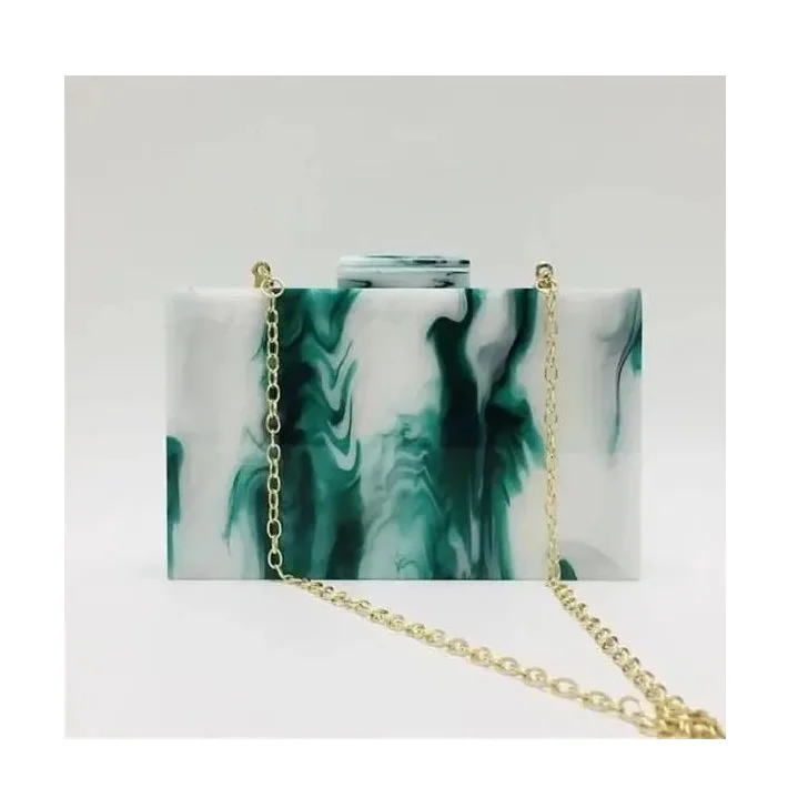 Best Quality Resin Clutch Colorful Bead Handle Clutch Bag Fashion Evening Purses For Women Handbags bag High Quality luxury bags