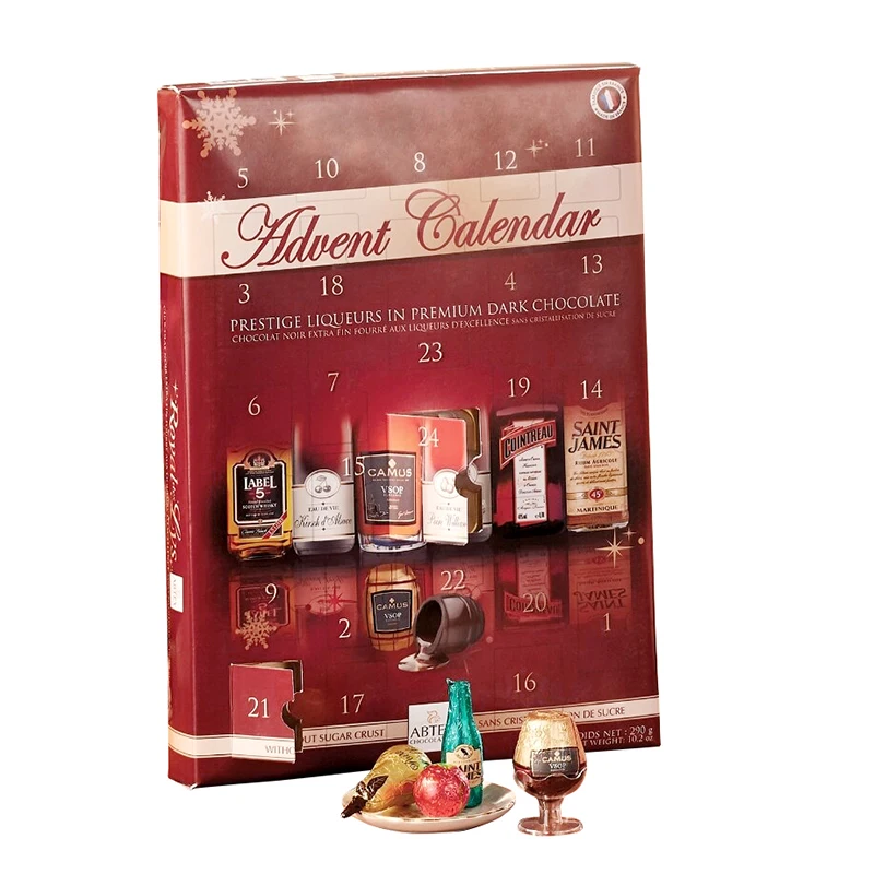 Wholesale Luxury Christmas Advent Calendar 24 Days Calender Box Set magnetic Drawer Paper Packaging Gift Boxes