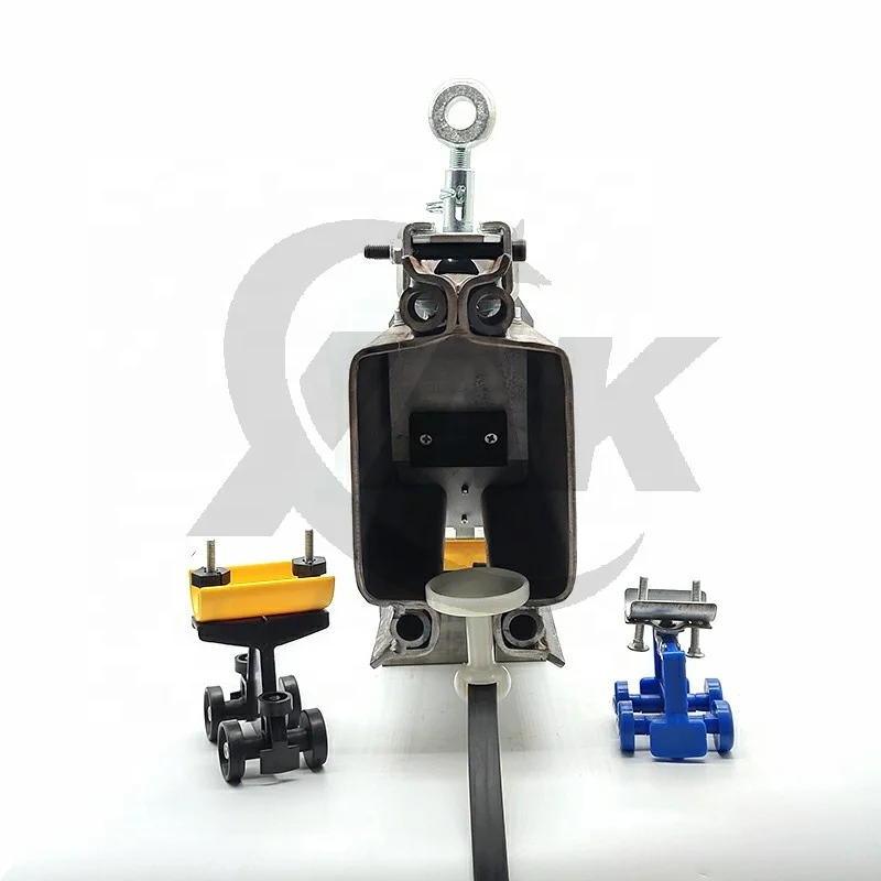 Light weight overhead bridge crane fittings Flat cable sliding block for steel rail Wuxi New Aokai customized leading supplier