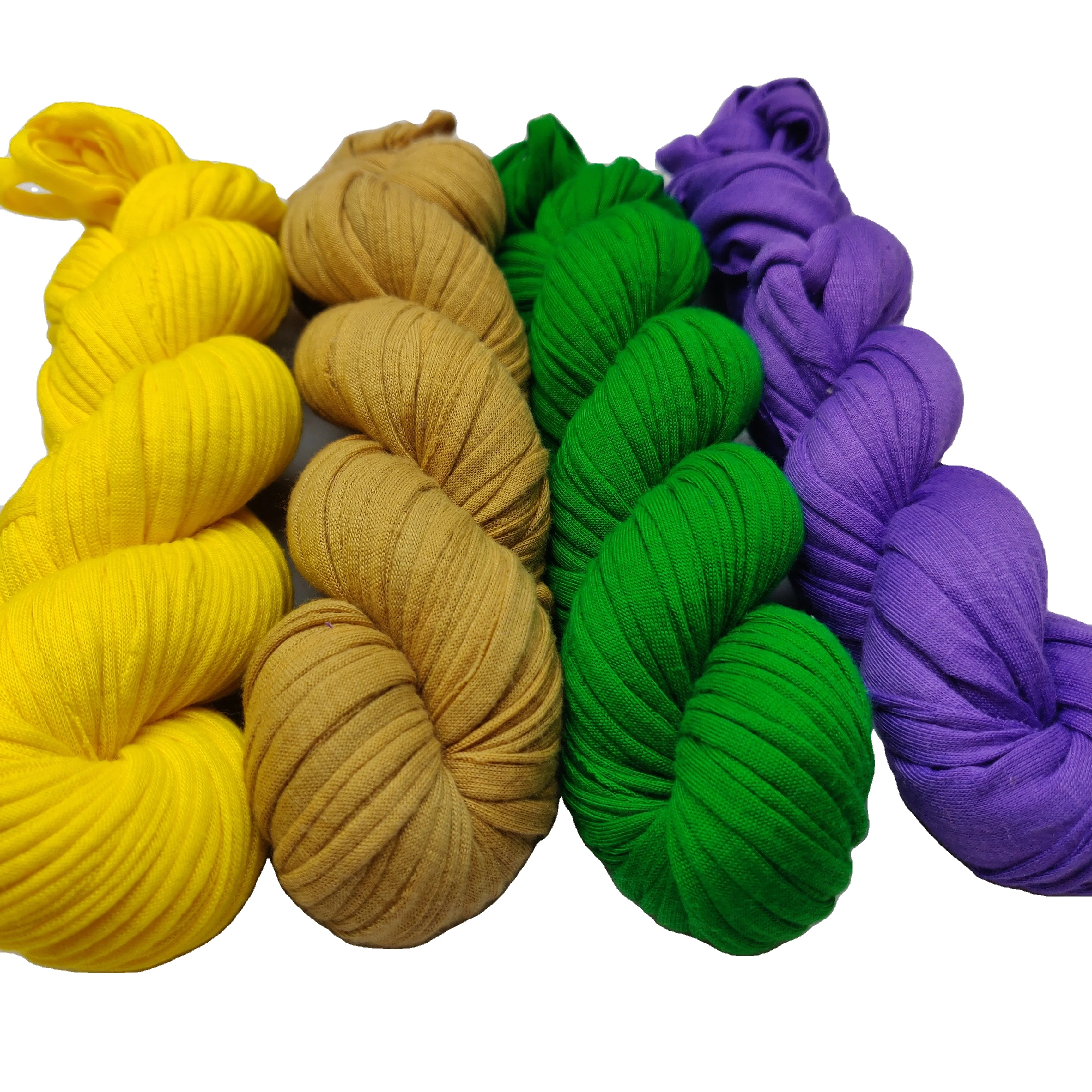 T-Shirt Crochet Yarn Cloth Yarn for Hand DIY Bag Blanket Cushion Crocheting Macrame jewelry knitting weaving art and craft