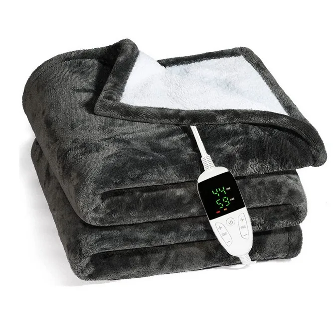 Wholesale fast heating electric blanket high quality heated throw blanket king size thick winter electric blankets
