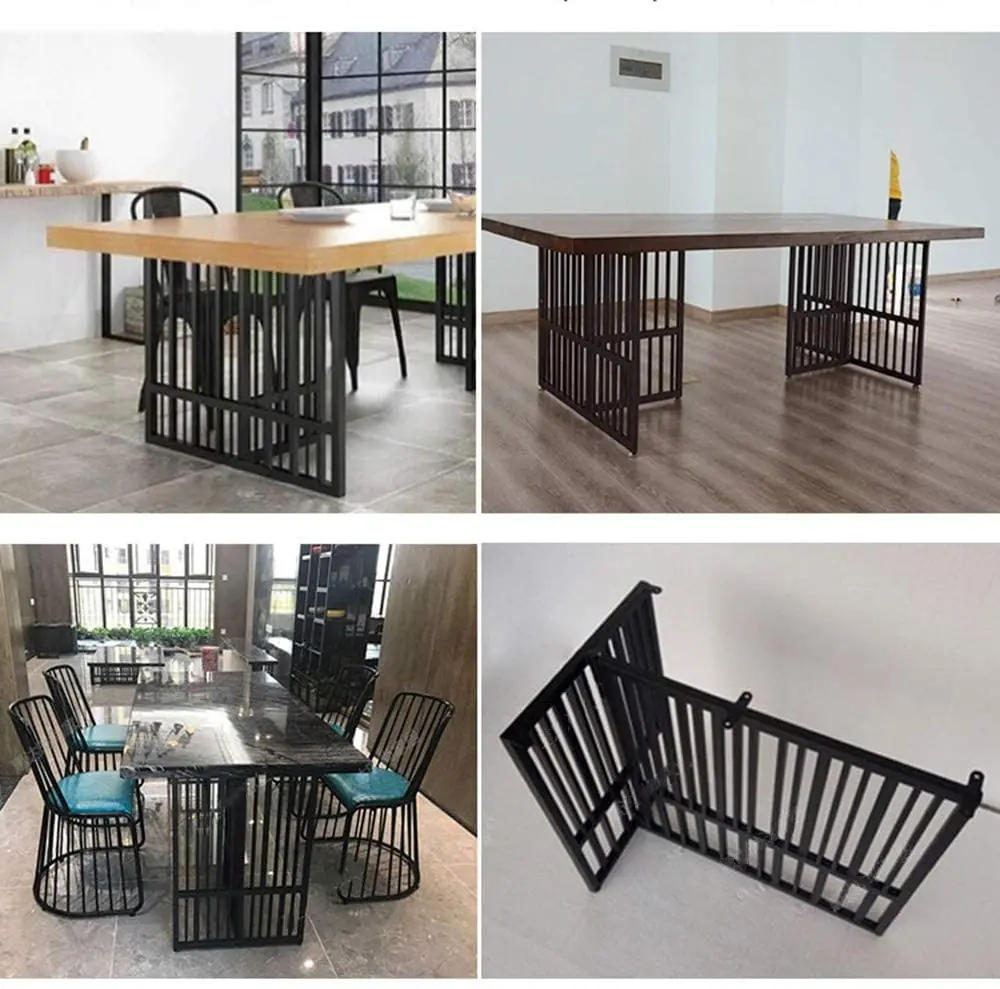 Furniture Table Legs Metal Dining Table Legs 1pcs Industrial Coffee Desk Legs Steel Pipe Feet for Kitchen Office Desk