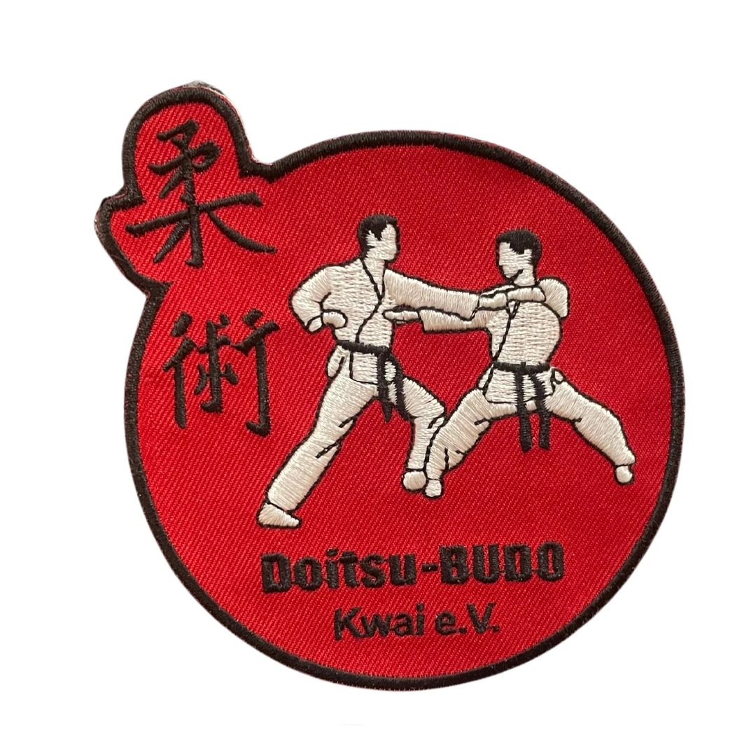 Factory Custom Embroidered Judo Karate Taekwondo Jiu-Jitsu Patches
