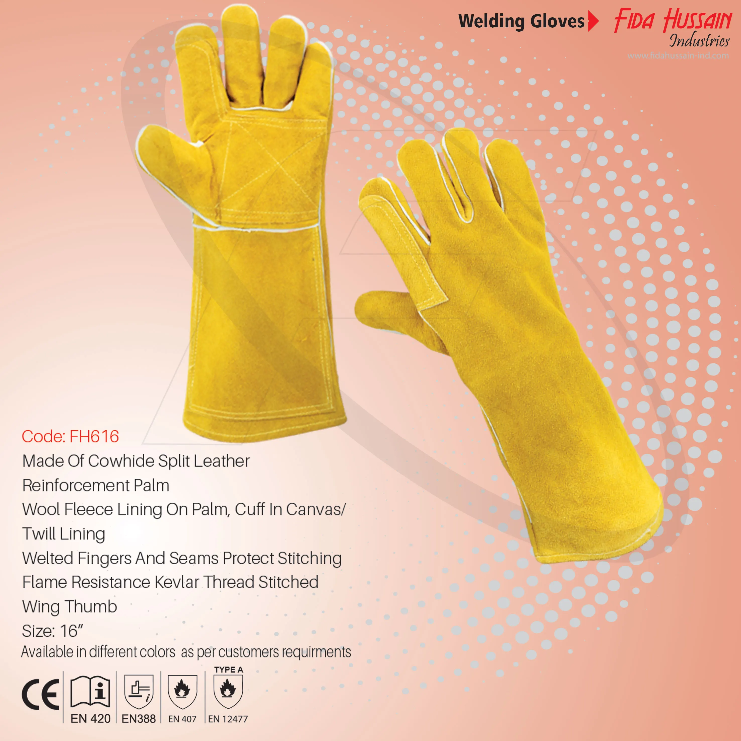 2024 A Grade Hand Protection Anti Cut Welding Work Safety Gloves Top Quality Wholesale Welder Glove Leather gloves from Pakistan