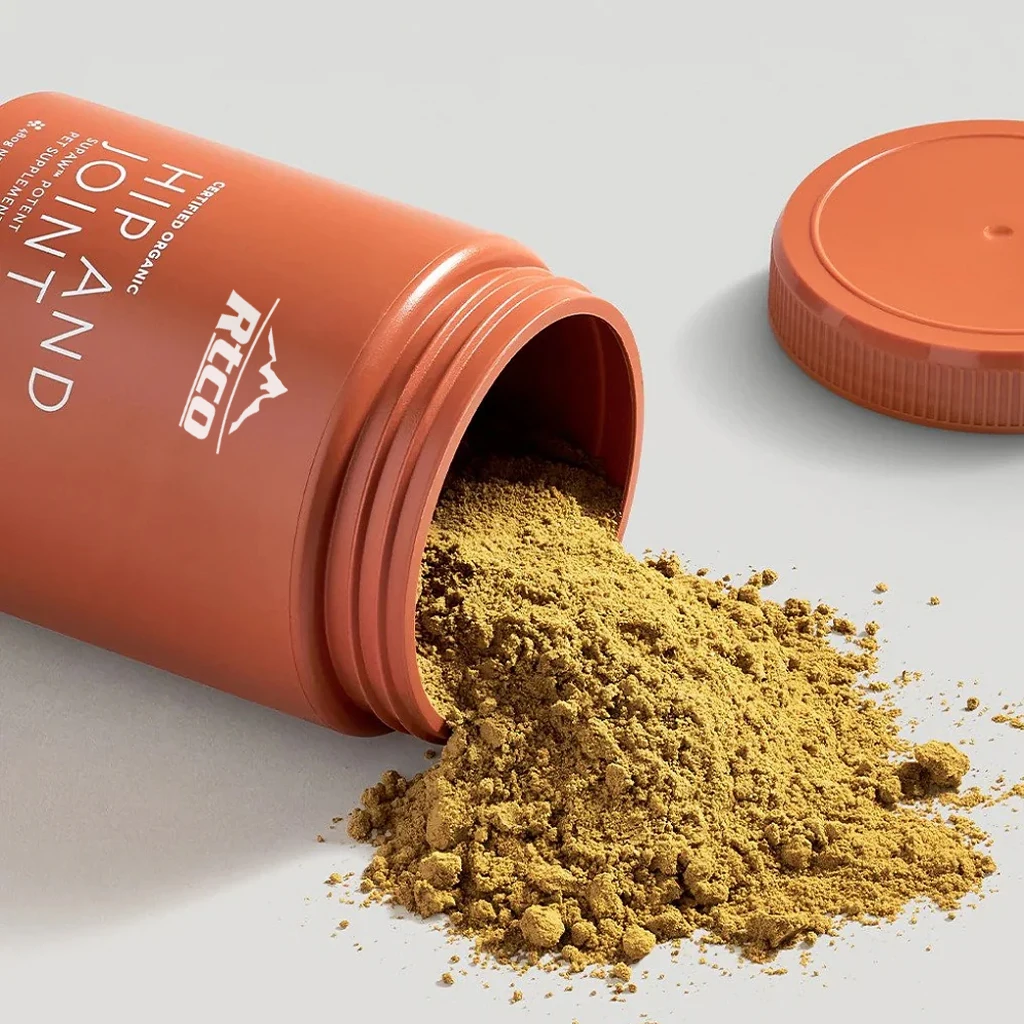 Custom High Quality Food Grade HDPE Plastic Bottle 350ml 14oz 160 chews pet Nutrition Vitamins Powder Jar with Screw Cap