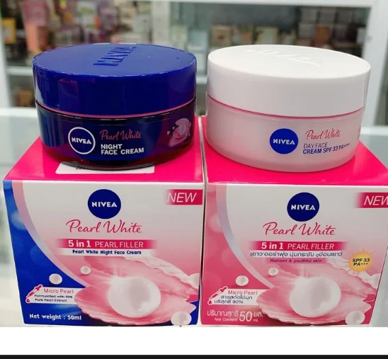 Quality Nive.a  Day Face Cream 5 in 1 Pearl White 50g x 12pcs