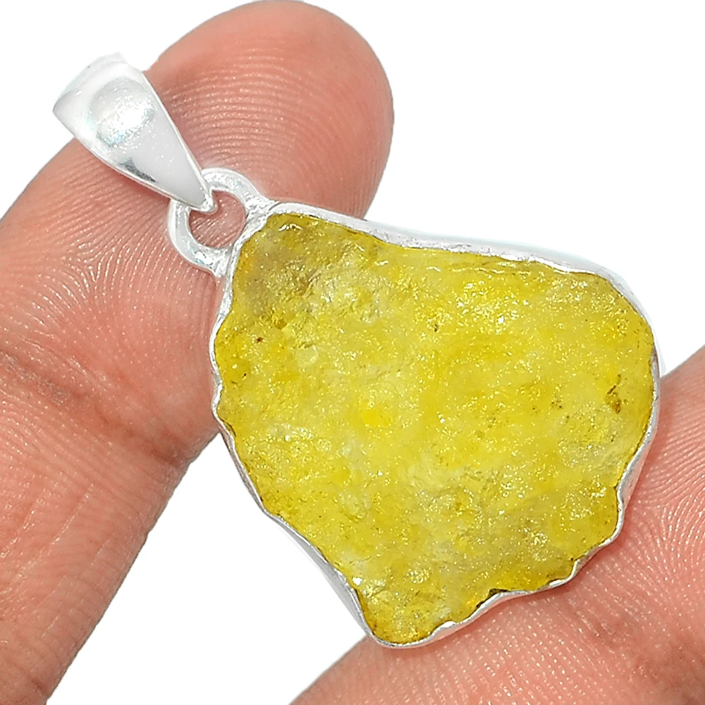 Новое поступление 2022 высококачественные ювелирные изделия из стерлингового серебра 925 пробы грубые подвески с бруцитной изготовление подвесок