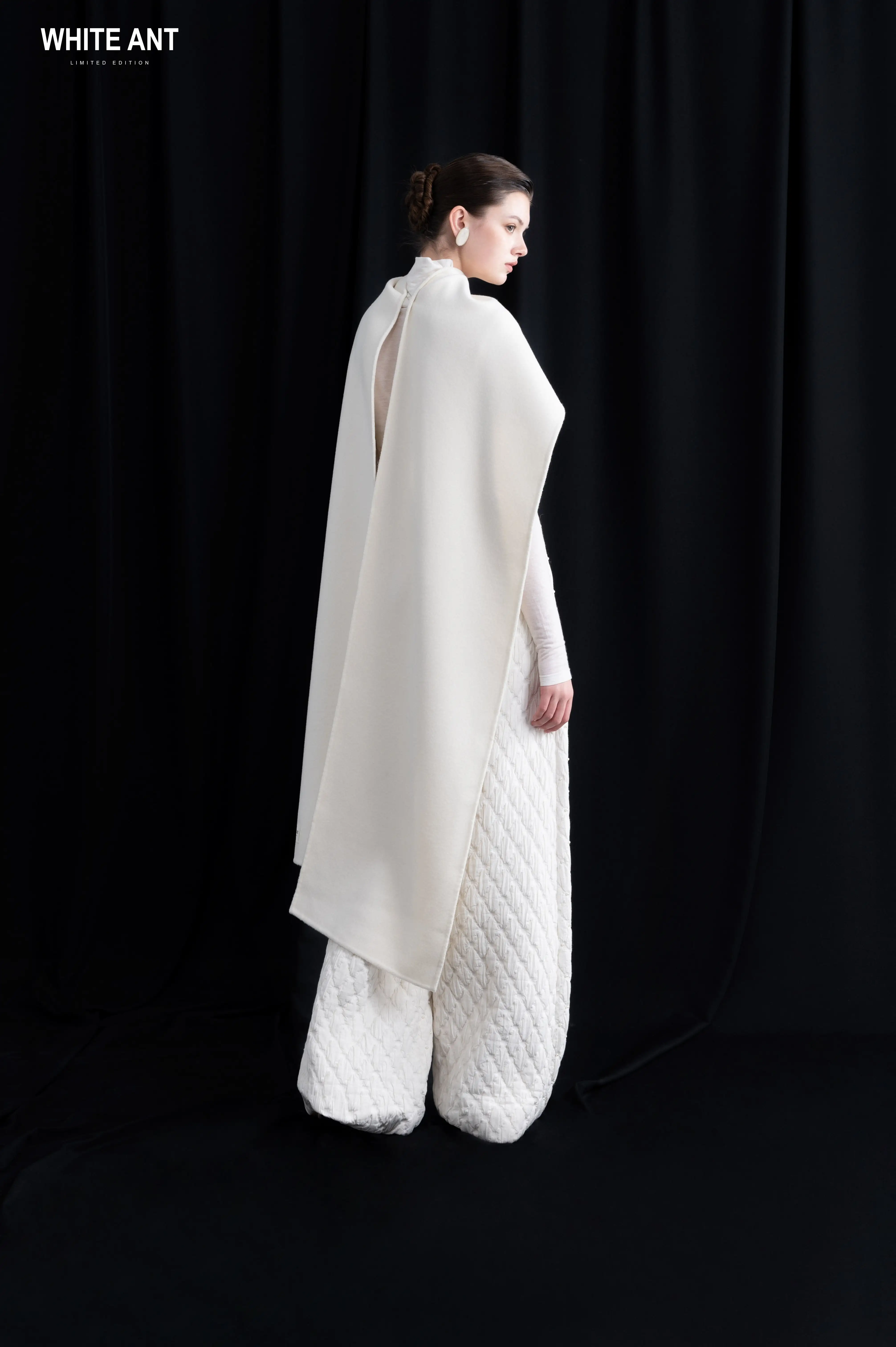 Шарф кашемировый теплый мягкий шарф 20% 80% шерсть упаковка на заказ белый экспортер