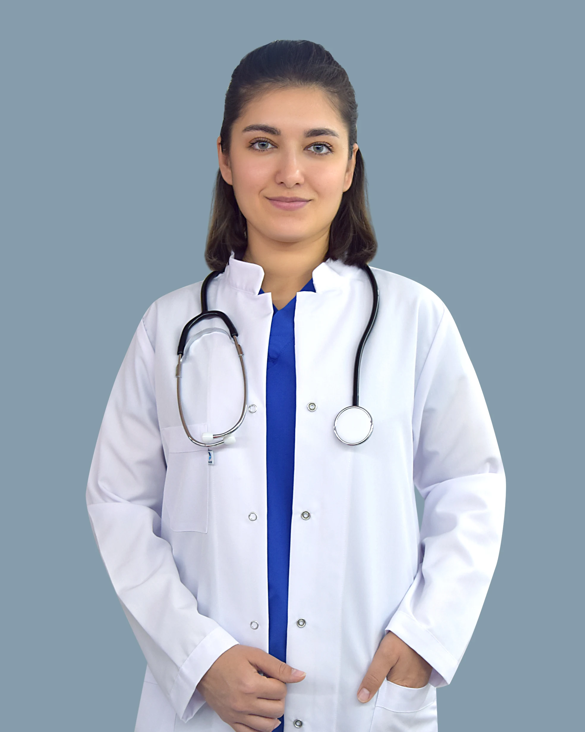 Apron Hospital Uniforms White Surgical Gown Nurse Doctor Apron Comfy Breathable Alpaca Fabric White Lab Coat