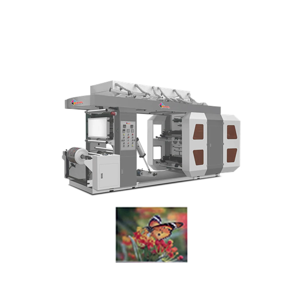 Высокоскоростная 4-цветная флексографическая печатная машина