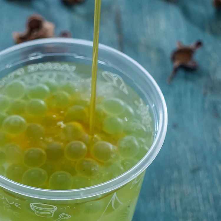 Taiwan Boba Tea Bubble Milk Tea Wholesale No.1 Topping Mango Crystal Boba