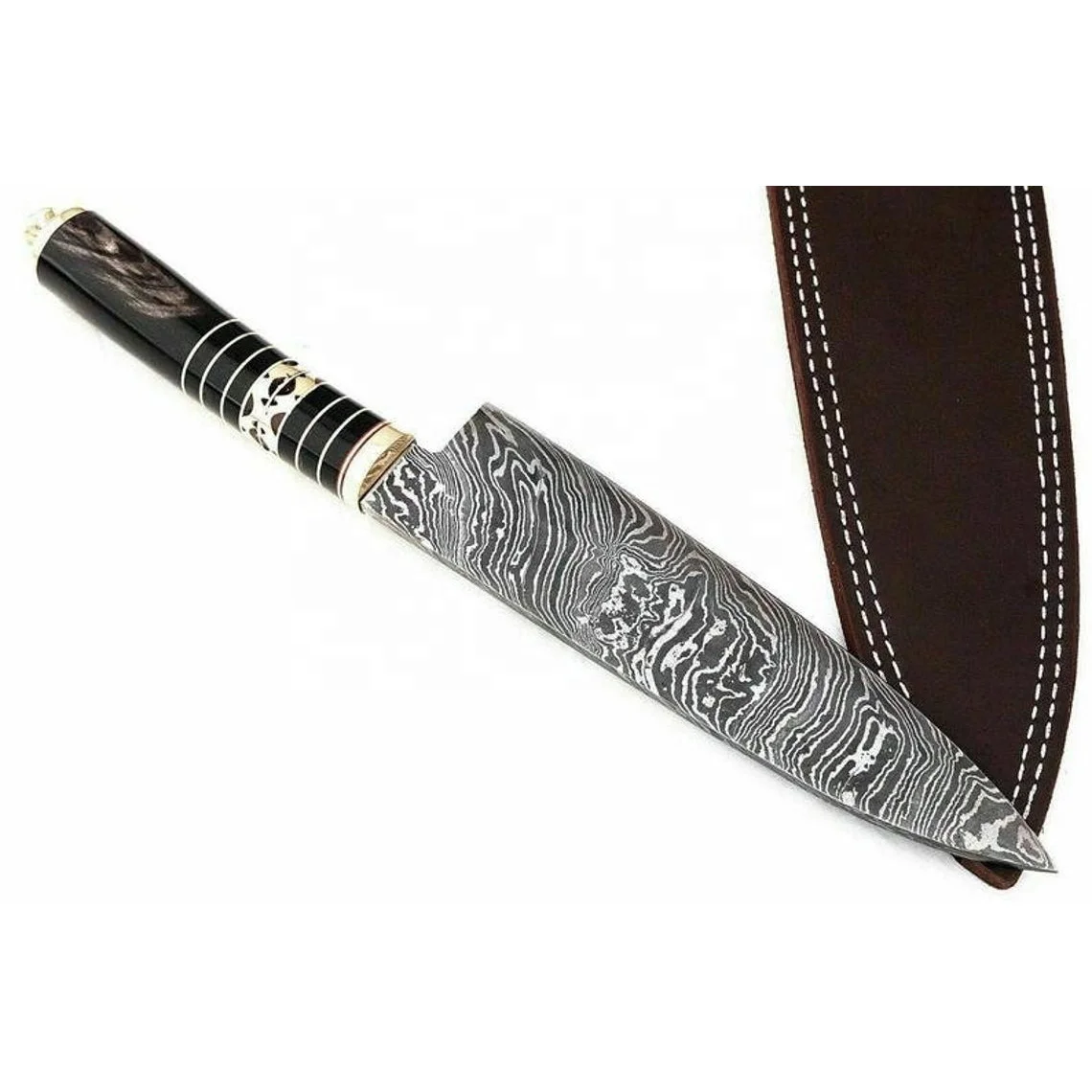 Hot Selling Kitchen 8 Inch Chef Knife With Damascus Steel Blade Damascus Stainless Steel Kitchen Chef Knife