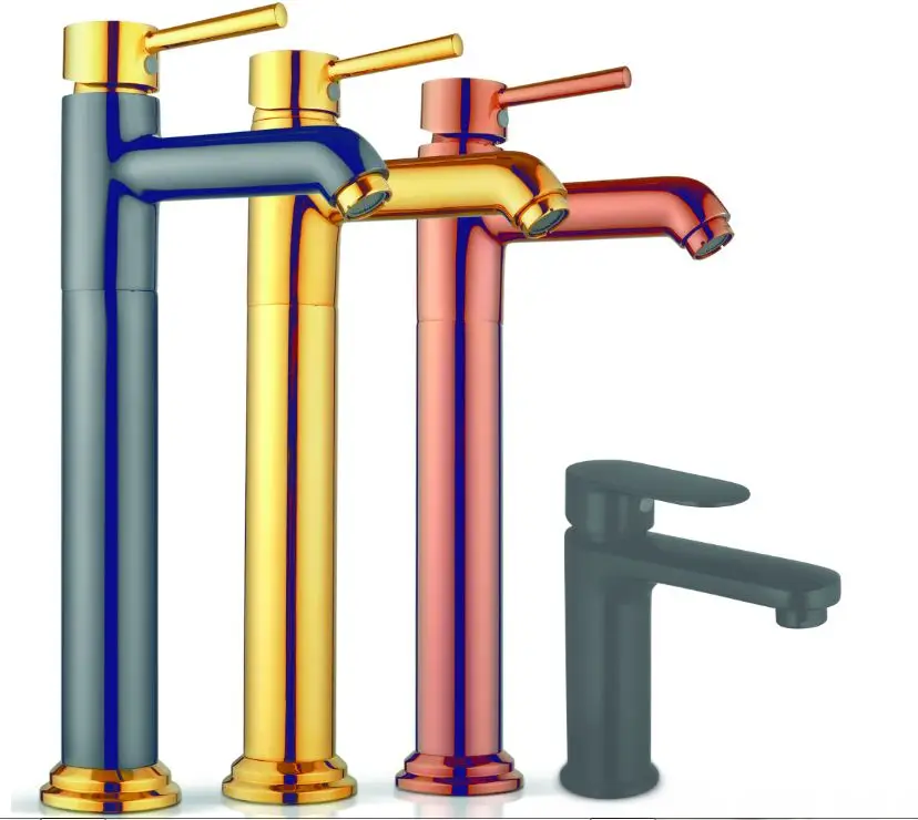 CORSA Alfa series Wall mount Long Body faucet Brass Chrome finish Quarter Turn foam flow for Basin kitchen bathroom use