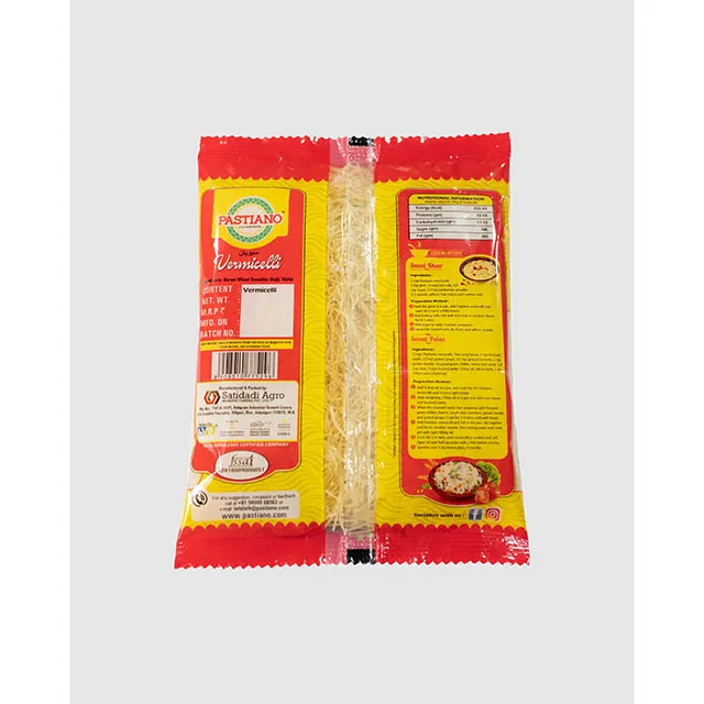Normal Wheat Semolina Vermicelli Italian Pasta Premium Quality And Taste - 90 g Packets Chain Hot Sale Plain vermicelli
