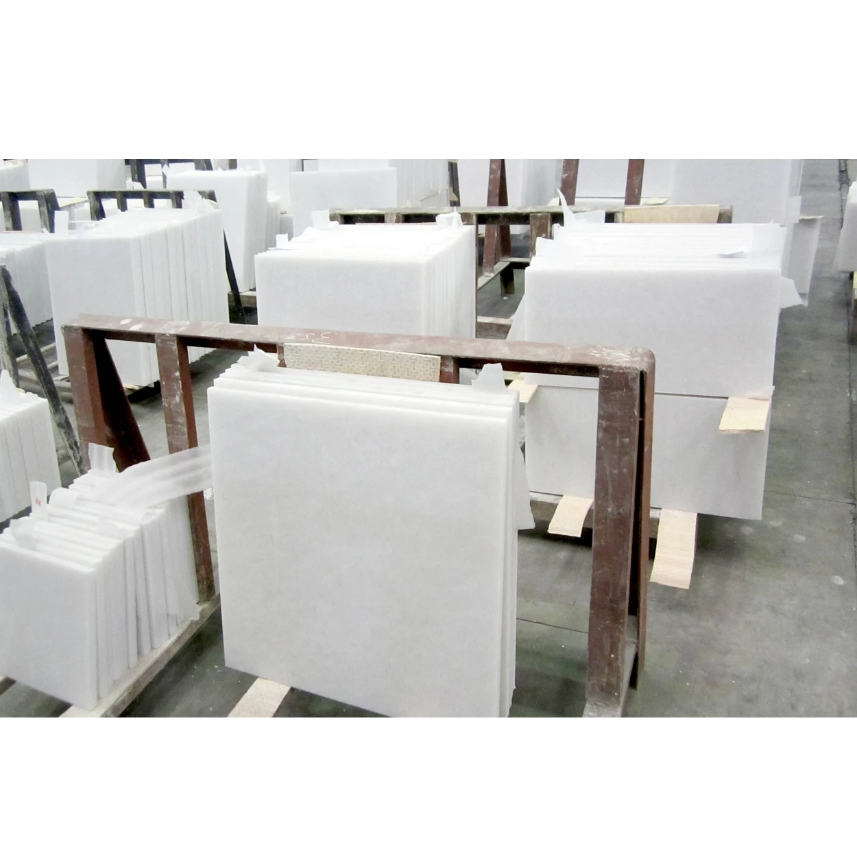 Premium Quality Pure Marble Marble Pieces Cut To Size Milky White Floor Tile White Stone Slab Vietnam