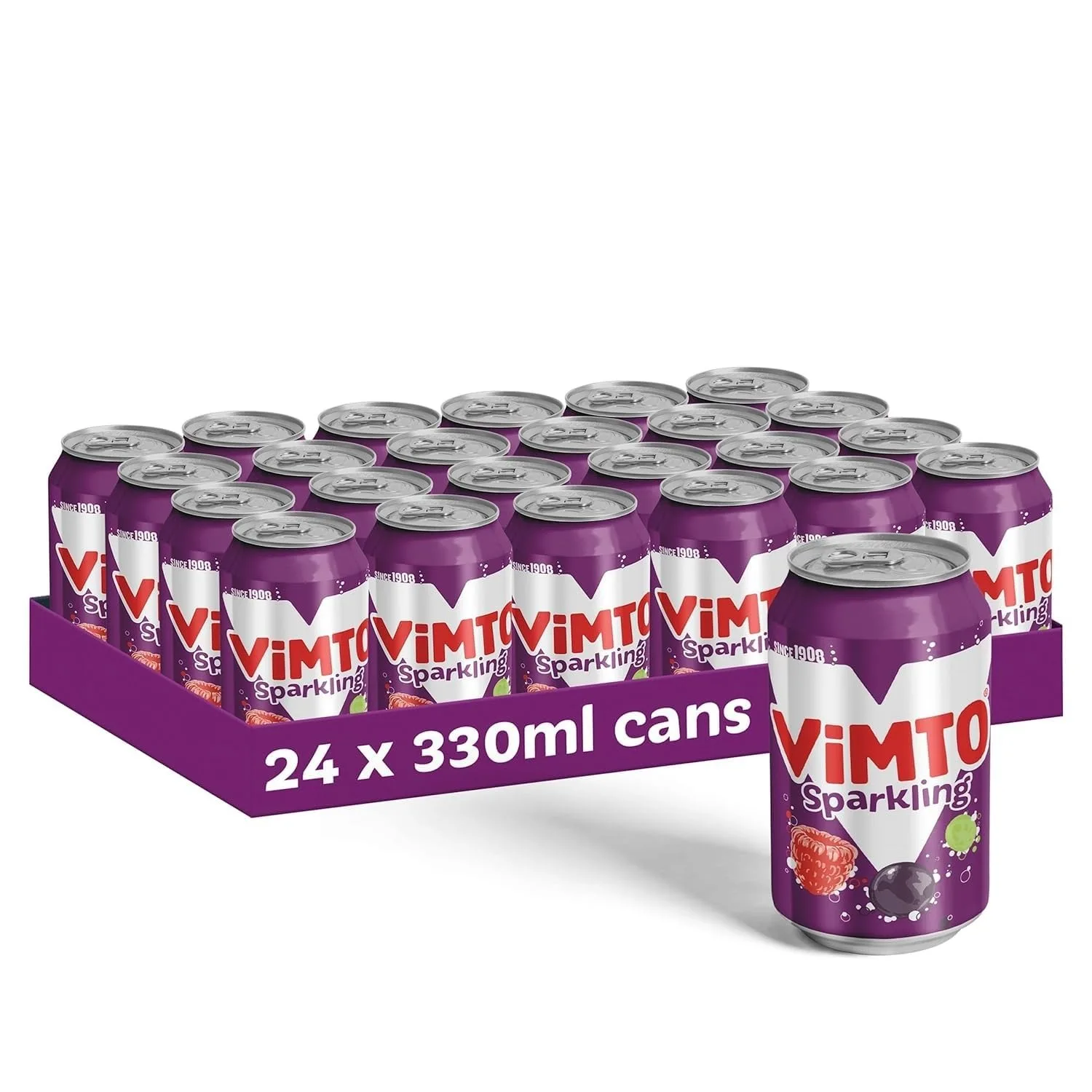 Vimto Original Real Fruit Flavored 500ml Fizzy Carbonated Drink Low Price Sparkling Cans 330ml Cherry Flavor