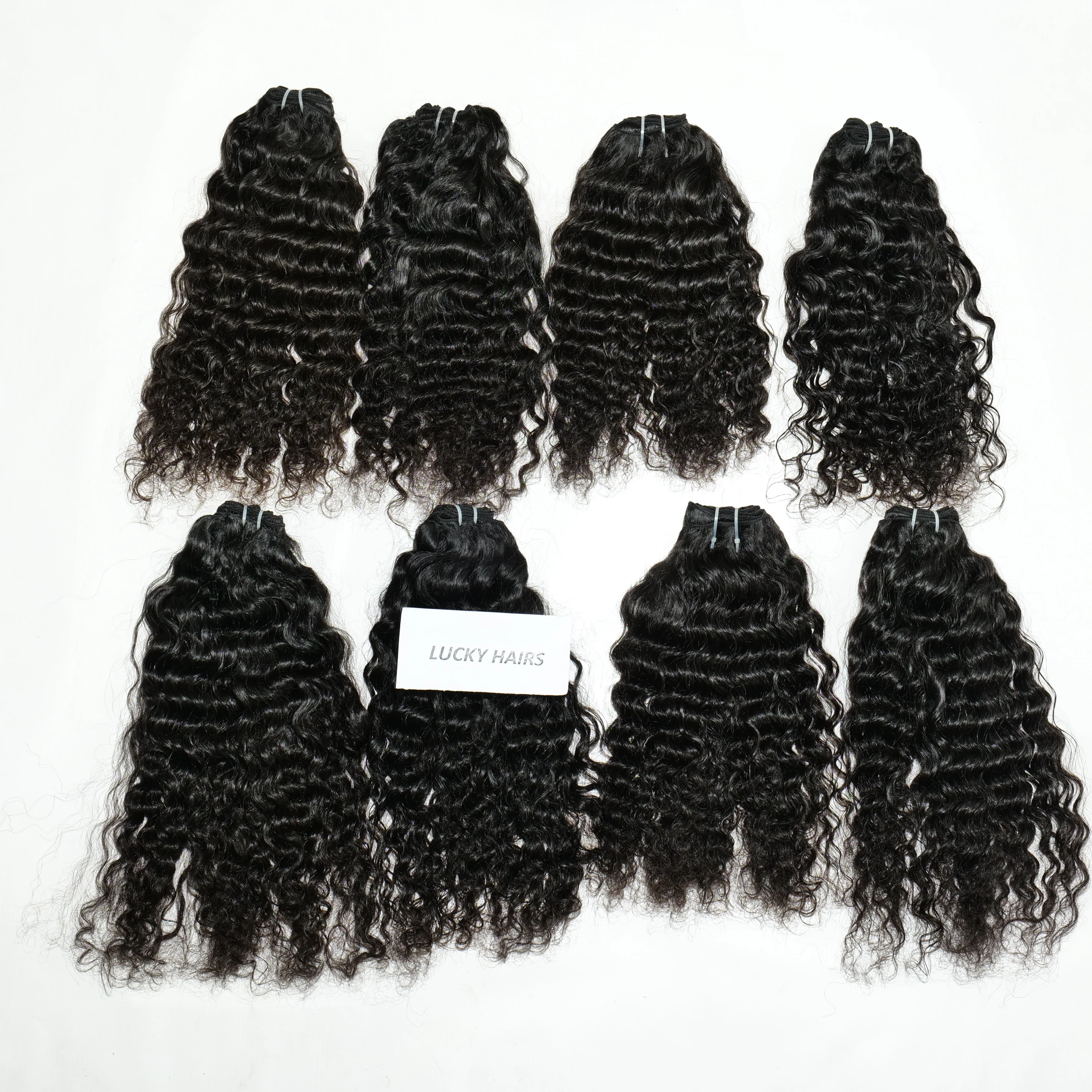 Raw cuticle aligned virgin unprocessed human hair extensions raw virgin double weft Indian hair bundle