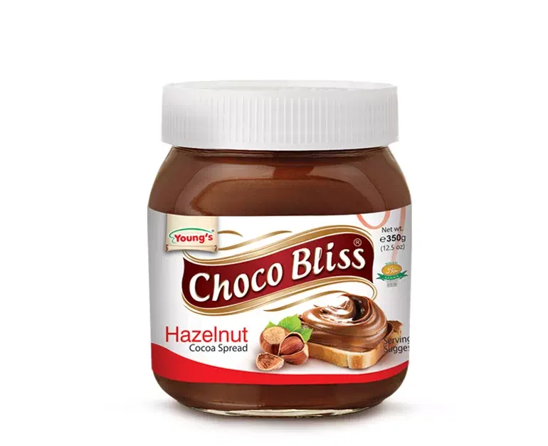 Chocobliss Hazelnut Chocolate Spread 350gm Glass Jar Halal Compound Hazelnut Chocolate