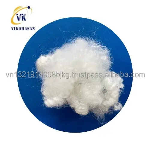 Best supplier of Vietnam fiber factory Solid Dry Raw White Recycled Fiber 6D/15D SD RW low price good for filling