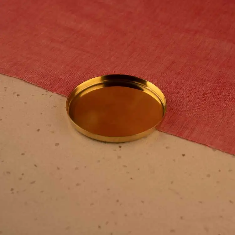 Gift Kitchen copper Cloud Coaster Set Coffee Tea Beer Drink Cup Stone Coasters With Brass Copper natural polished