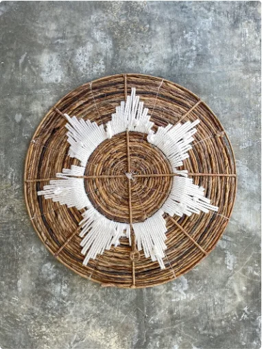 Хлопковая богемная Настенная Корзина банан настенная подвесная тарелка Настенный декор от вьетнамского производителя