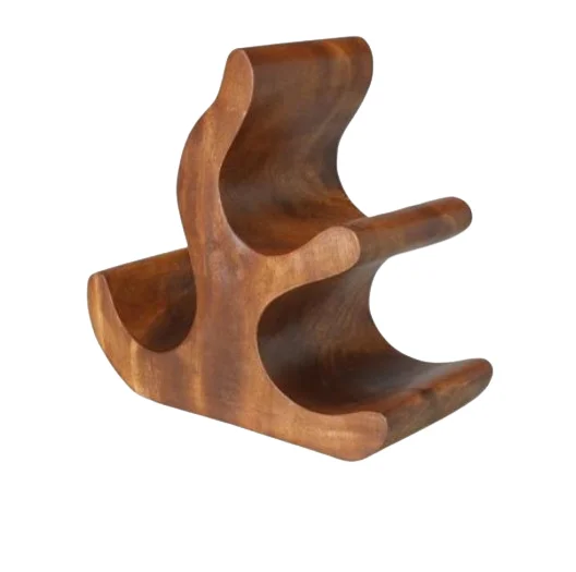 Wooden Wine Rack Tabletop Modern Countertop hexagonal Wine Bottle Holder High Quality Wine Storage Fully Wooden Display Racks