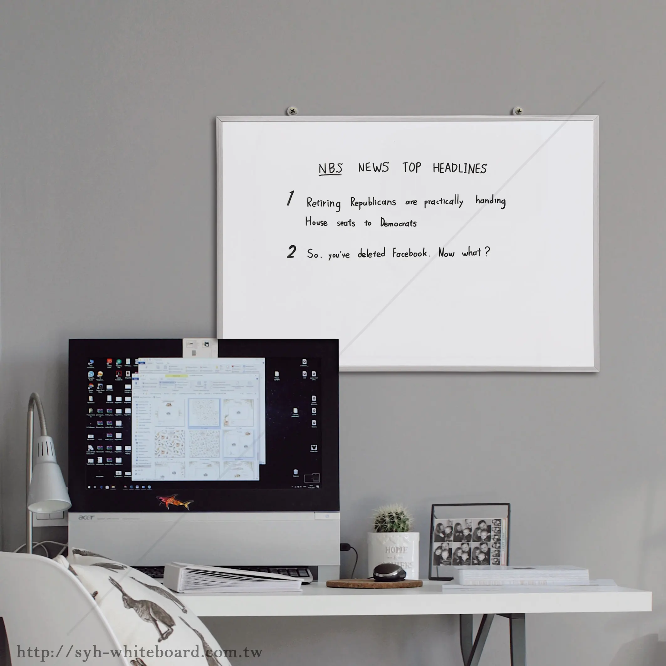 Hot selling  modern dry erase magnetic white board
