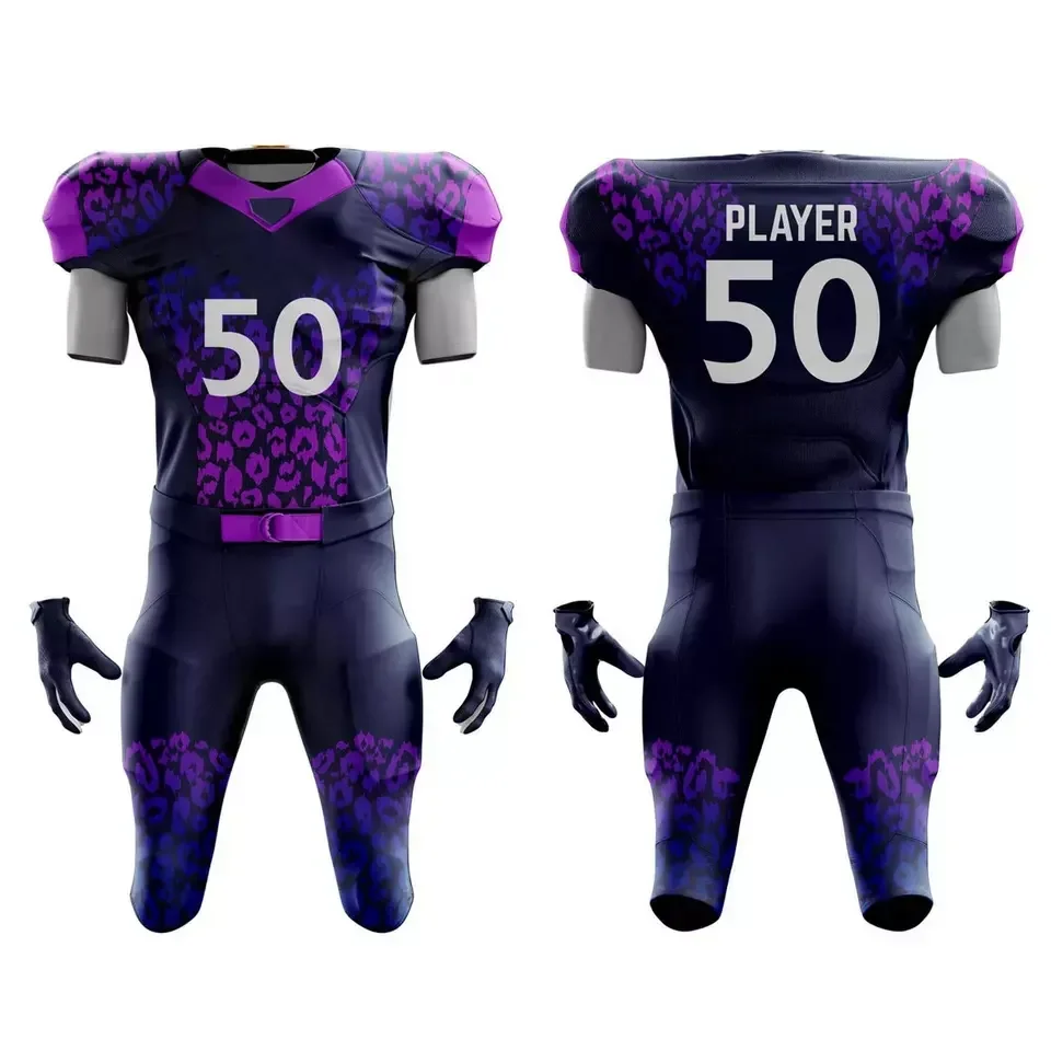 Wholesale Cheap Price 100% Polyester American Football Uniform Jerseys Wholesale Youth American Football Uniforms