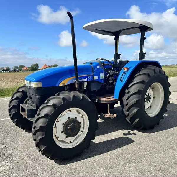 New Hollan 70hp 4WD Agricultural Farm Tractor Original Quality fairly used Free Disc Harrow Core Gearbox 4WD Tractor Loader