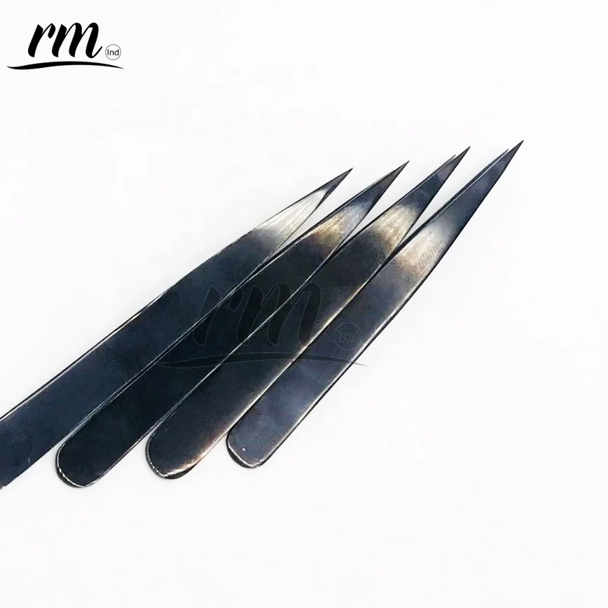 Черный плазменный пинцет для бровей из нержавеющей стали лучшее качество низкая цена изысканный стиль все цвета в наличии и упаковке