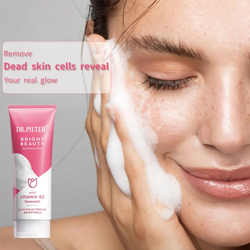OEM custom Korean vitamin b3 cleaner  bright enzyme powder facial cleaning organic daily cleaner facial cleanser