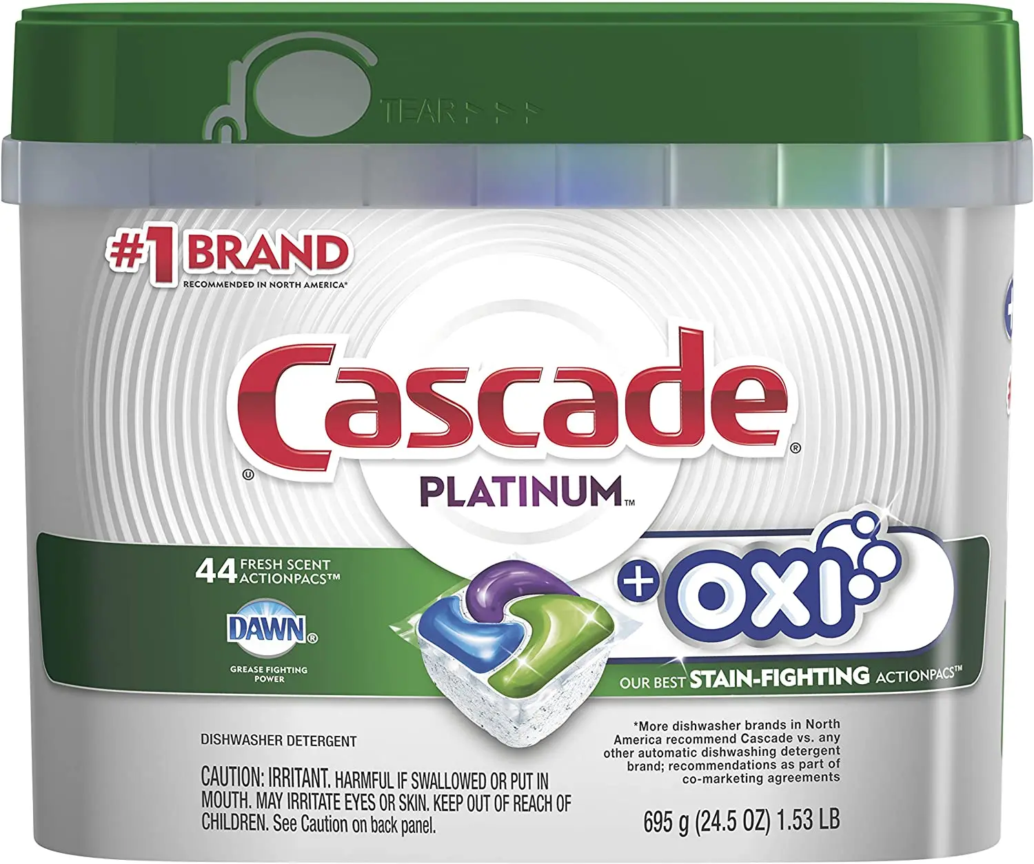 Cascade Dishwasher Detergent - Powder - 60 Oz (3.75 Lb) - 1/ Each - White