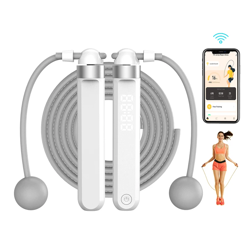 fitness cordless Digital Counting skipping rope intelligent smart skipping rope digital counter