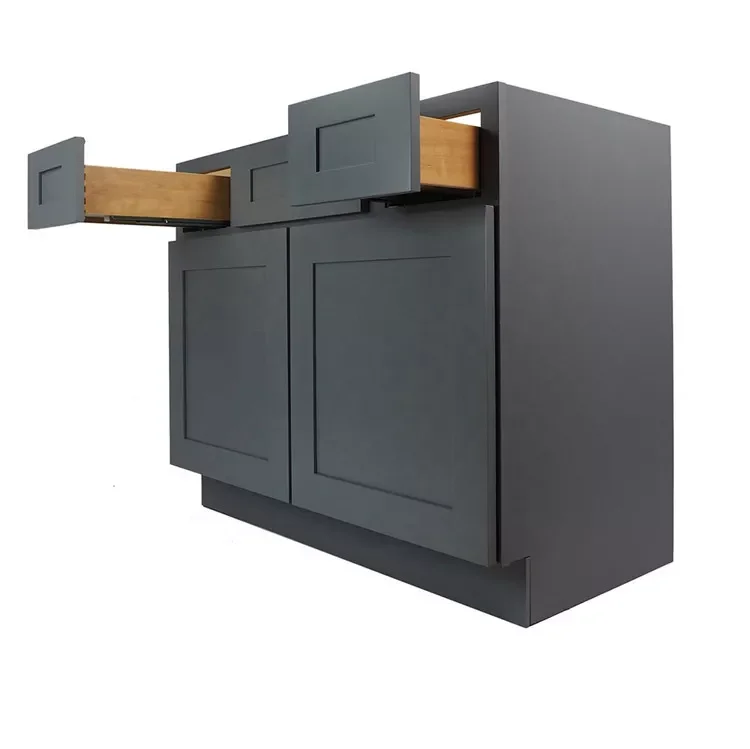Custom Simple Modern Handles Design Gloss Lacquer Cabinet Kitchen Units Set Furniture From Vietnam
