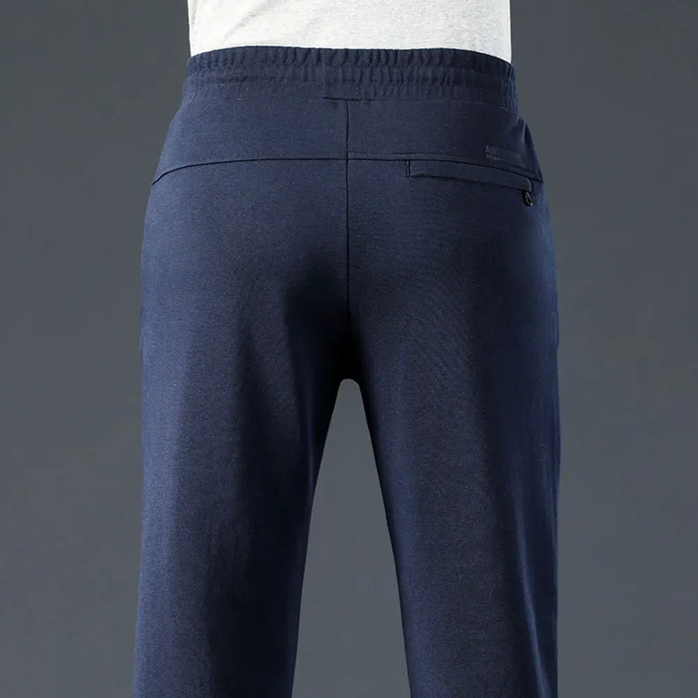 high quality men wax coated jeans pants custom multi pocket cool wax denim trousers men slim waxed denim jeans