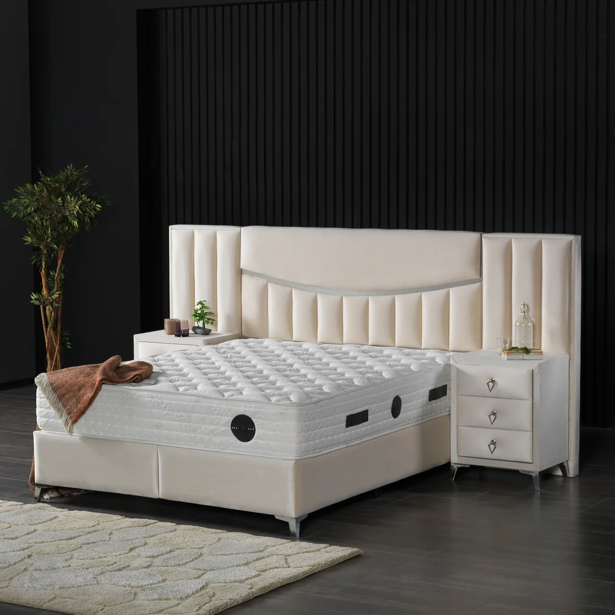 Factory Luxury Design Double Storage Space King Leather bed For Bedroom Furniture Minimalist Luxurious King Bedroom Furniture
