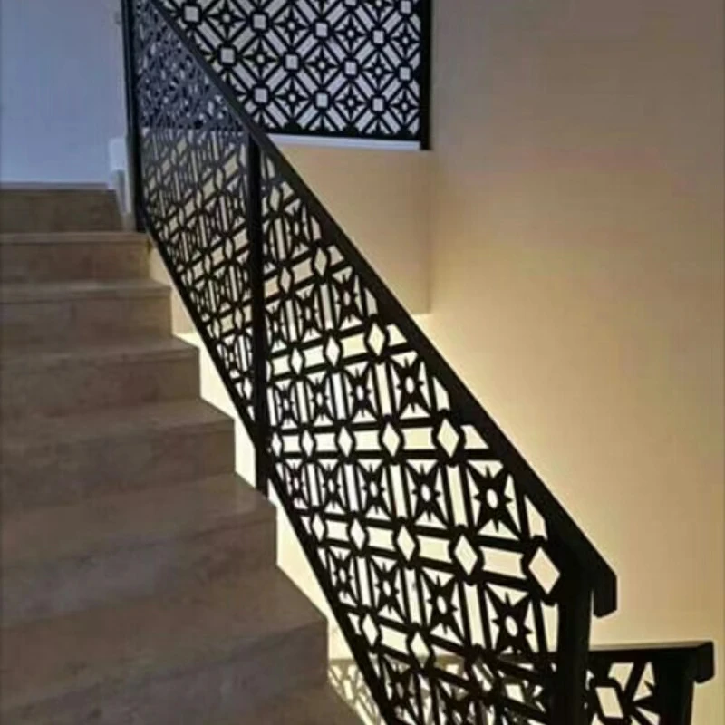 Customized Laser Cut House Balcony or Stair Building Decorative Railing Fence