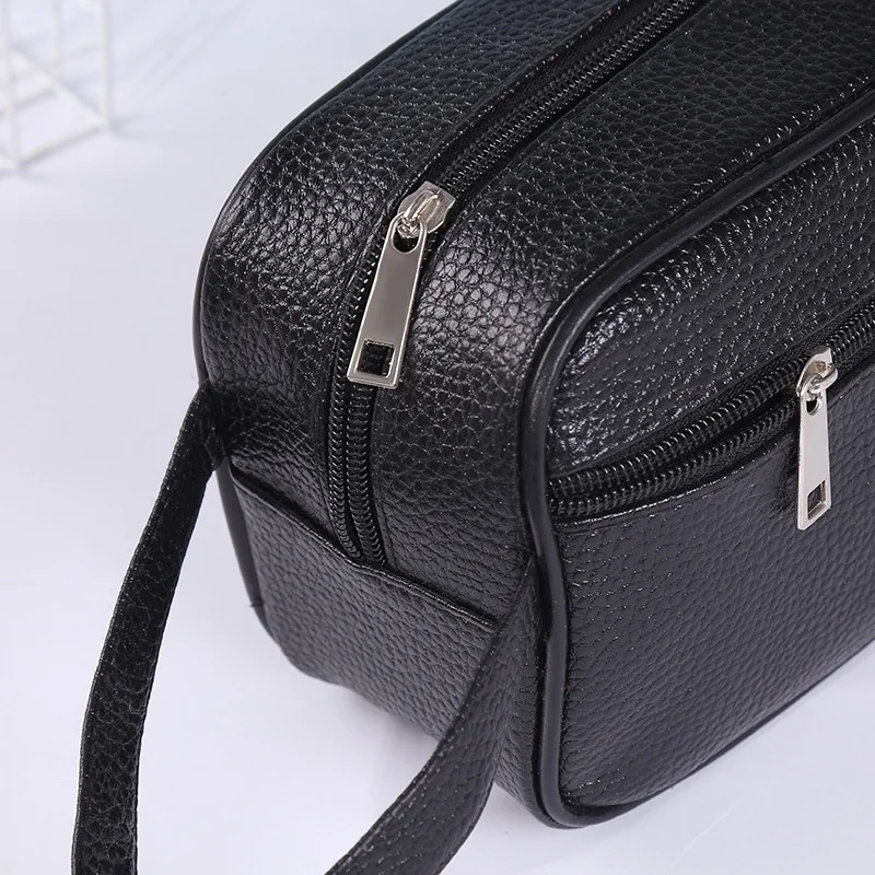 Luxury PU leather Cosmetic Bag Compact and Convenient Waterproof Travel Cosmetic Bag for Men made in Vietnam