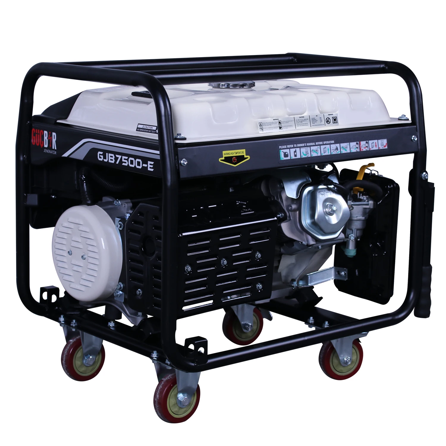 GJB7500E 5KW GASOLINE PORTABLE GENERATOR SINGLE PHASE 6,5KVA  Genset Generator Alternator Kw Power Generator Datakom Energy DC