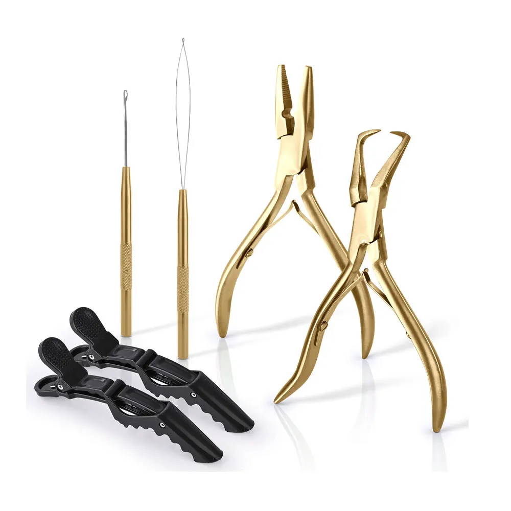 Wholesale Professional Hair Extension Tools High Quality Stainless Steel with  custom logo Hair Extension Pliers