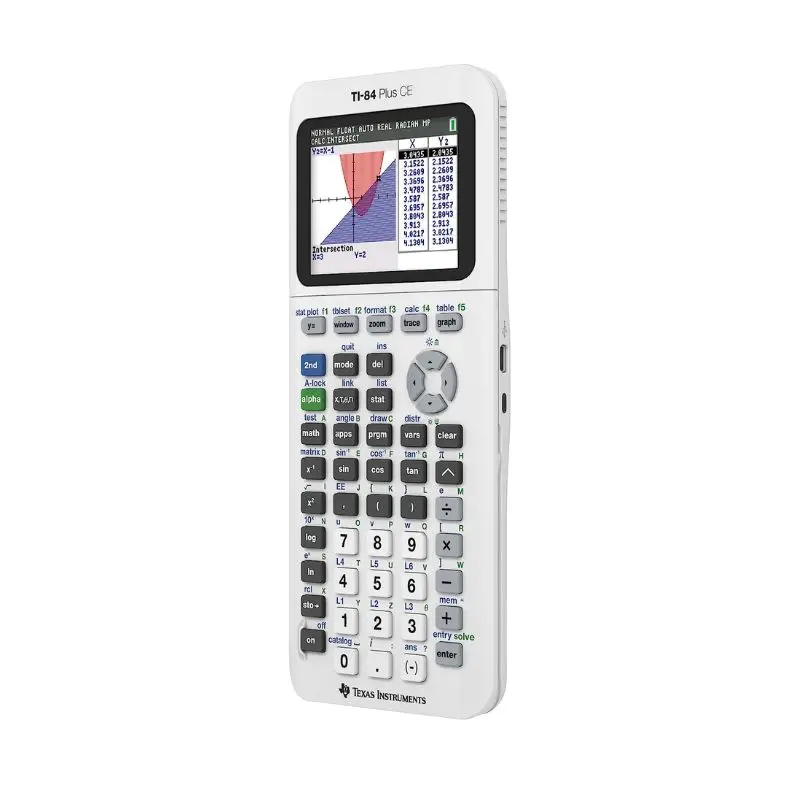 Техасские инструменты TI-84 Plus CE Color Graphing калькулятор Ярко-белый