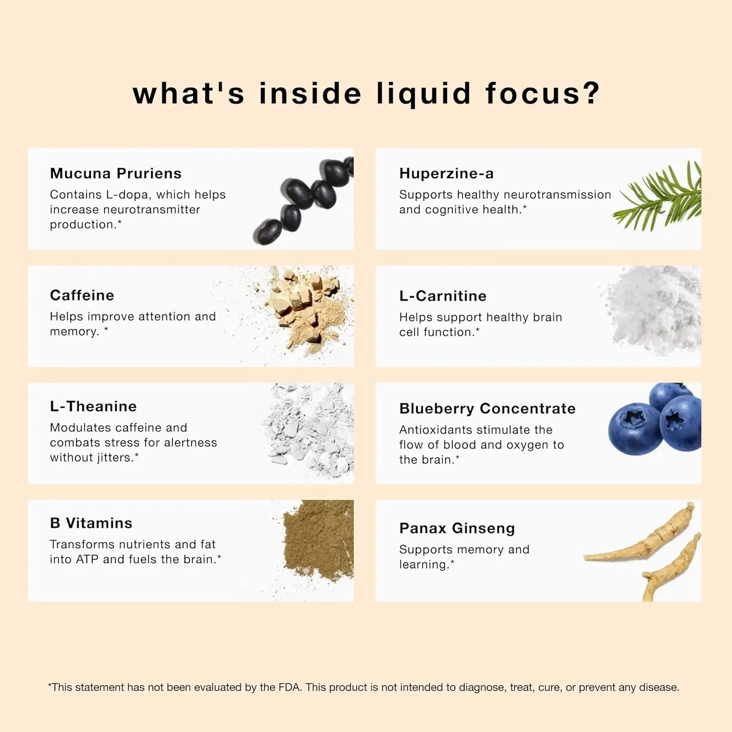 Energy Shot Liquid Focus Nootropic Smart Drink with Powerful Antioxidants & Adaptogenic Herbs for Energy and Concentration