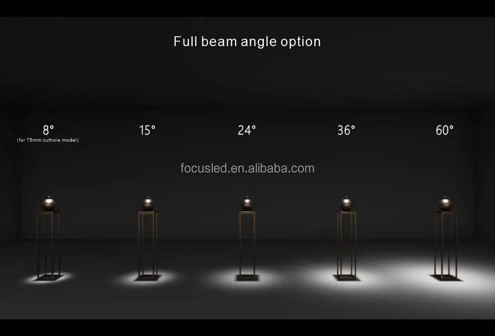 7W trim recessed waterproof down light for hotel downlights wall washer recessed downlight hotel spot light fixture